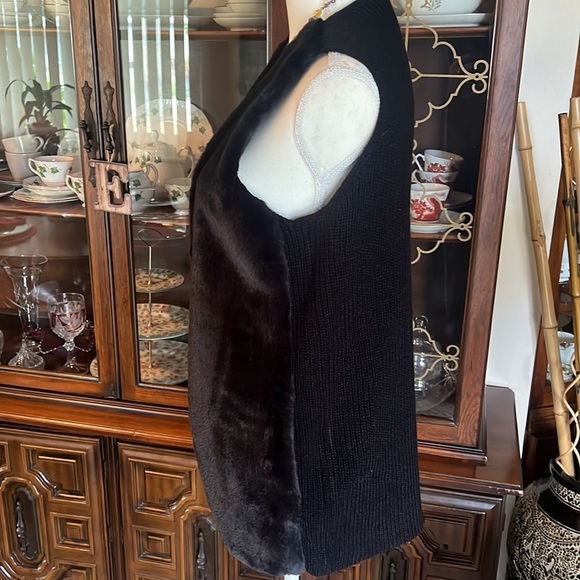 Sweater Vest Faux Fur WARM FUZZIES Comfy Soft - Picture 2 of 6